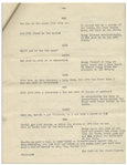 Moe Howard's 11pp. Script Entitled ''Look at the Brownie'', With Moe's Annotations Including His Signature -- Likely the Script for The Three Stooges 1952 Appearance on ''All Star Revue'' -- Very Good